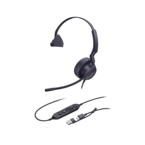 אוזניות למוקד Yealink למחשב דגם UH44 Mono Teams USB C/A