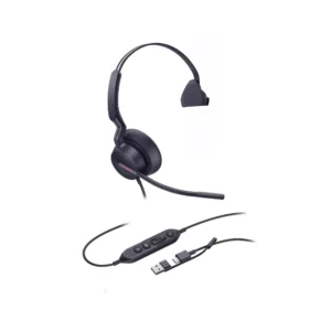 אוזניות למוקד Yealink למחשב דגם UH46 Mono Teams USB C/A